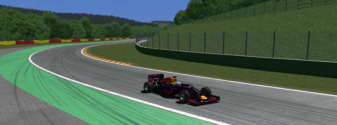 Vuelta virtual en el circuito de Spa de F1