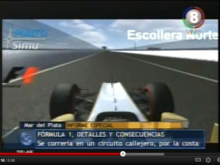 Video: Primera parte del Informe Especial sobre la Fórmula 1 en Mar del Plata (Canal 8 de Mar del Plata)